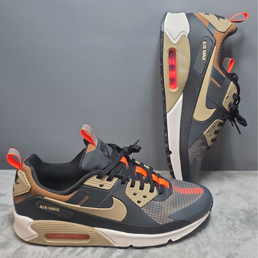 Size 9.5 - Nike Air Max 90 Drift Dark Smoke Grey Khaki